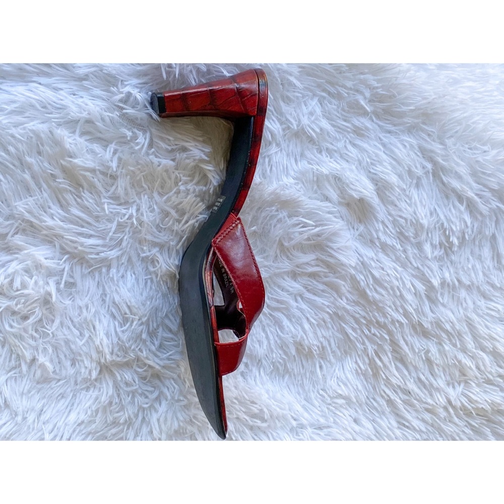 Franco Sarto squared toe high heeled sandals 9M - Picture 3 of 9